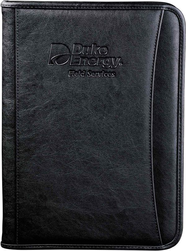 An image of a Custom DuraHyde Zippered Padfolio!