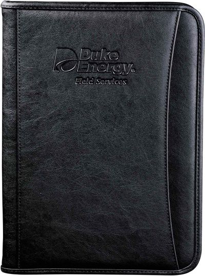 An image of a Custom DuraHyde Zippered Padfolio!