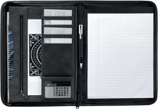 An image of a Custom DuraHyde Zippered Padfolio!