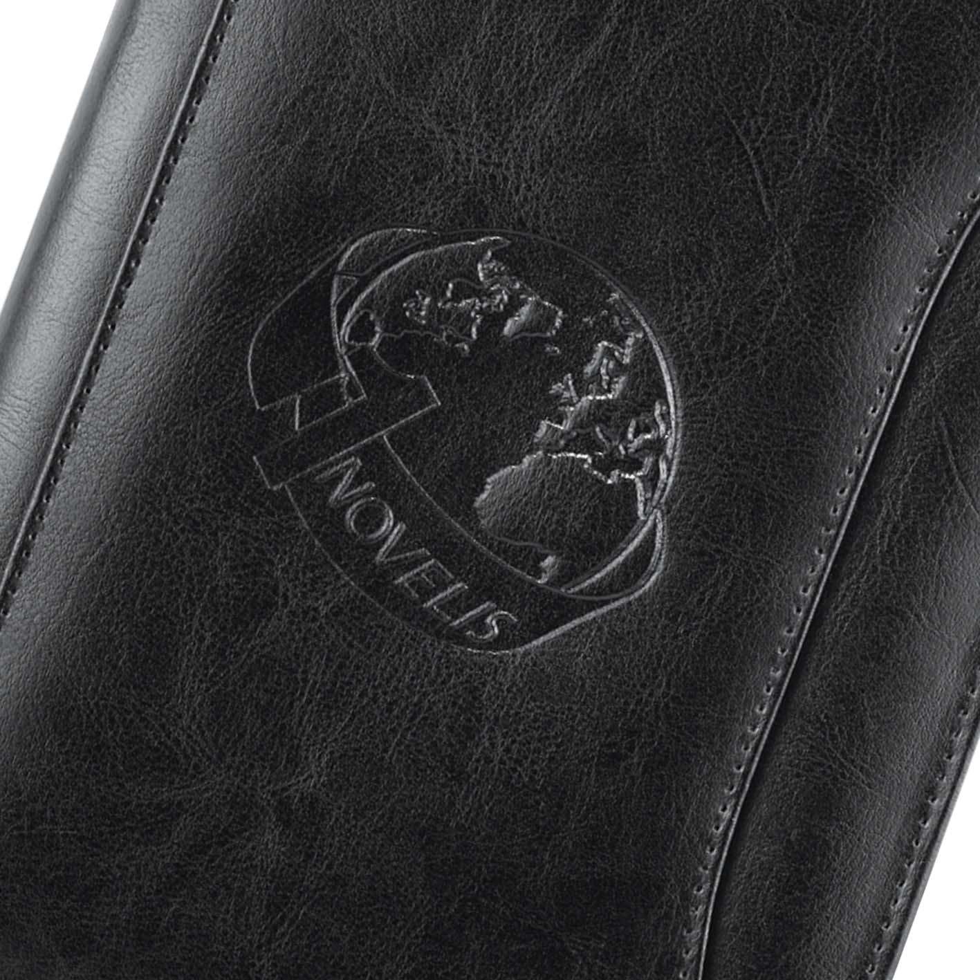 An image of deboss printed custom padfolio canada.