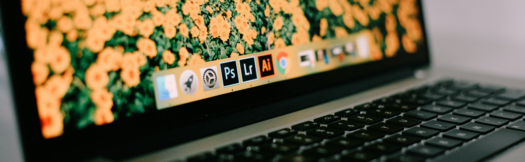 An image of a computer desktop showing the adobe apps.