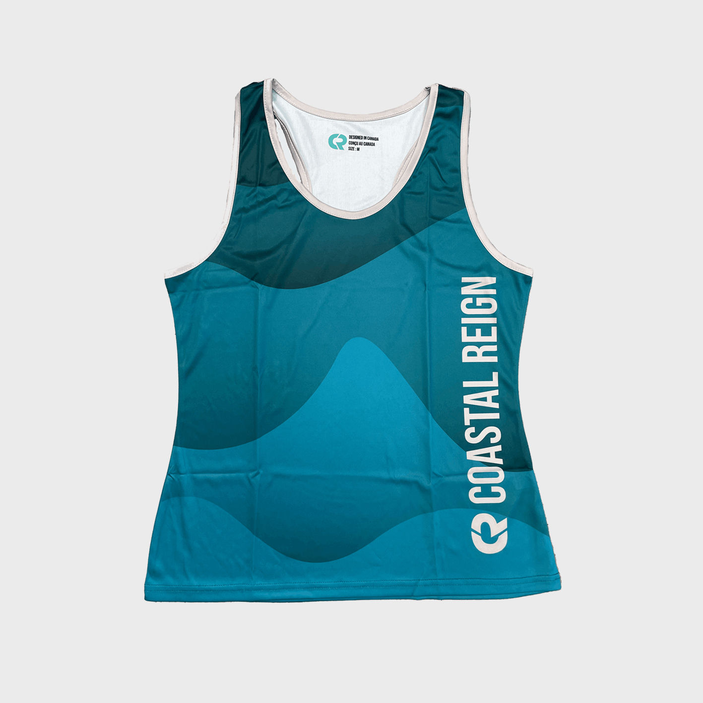 An image of dragon boat jerseys that you can screen print or embroider on!