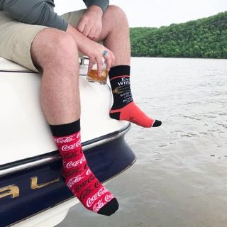 An image of custom dress socks that you can print your design on!
