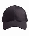 An image of a Custom Econscious Eco Trucker Organic Recycled Hat in Black/Black!