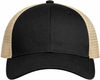 An image of a Custom Econscious Eco Trucker Organic Recycled Hat in Black/Oyster!