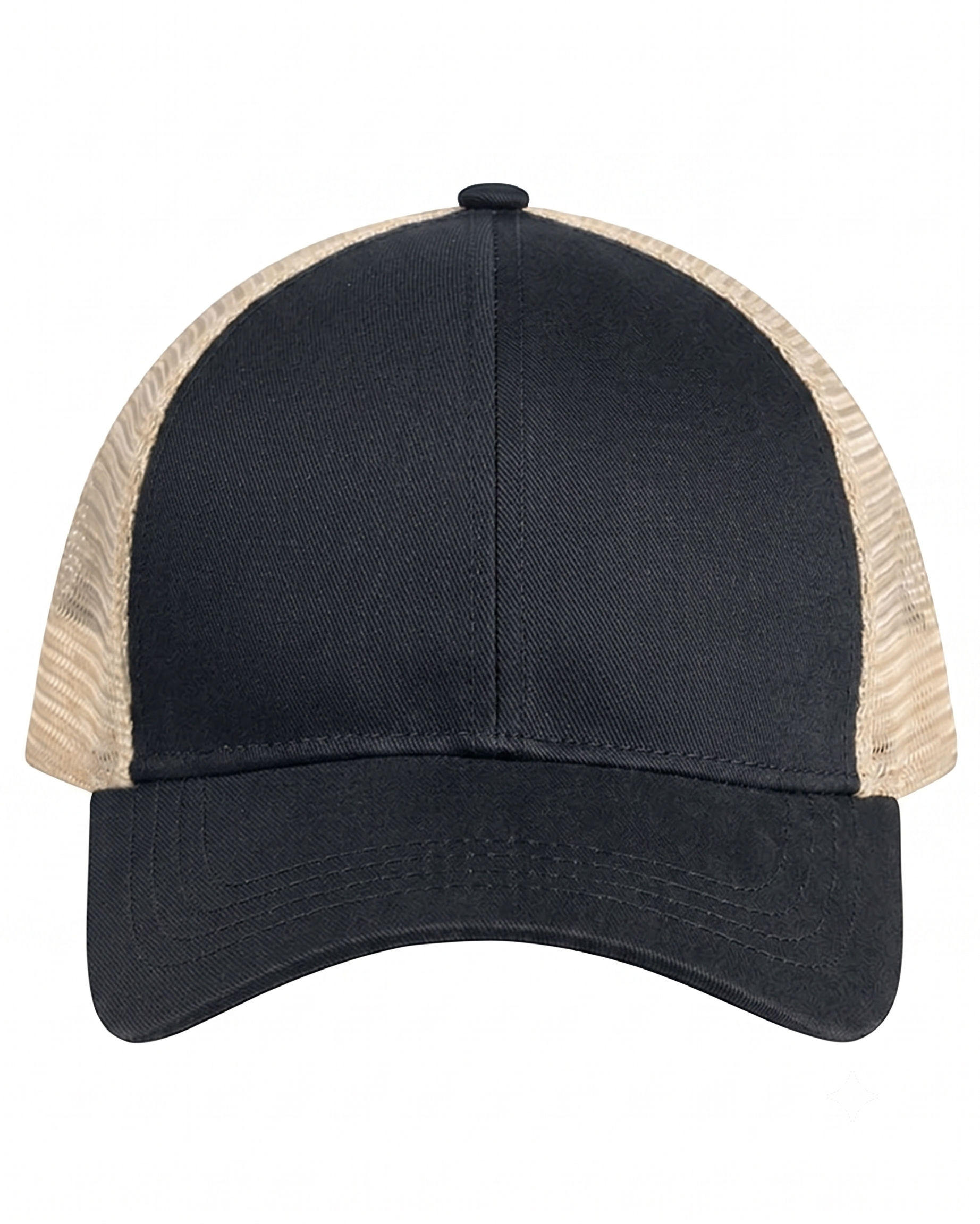 Econscious Eco Trucker Organic Recycled Hat in Black/Oyster