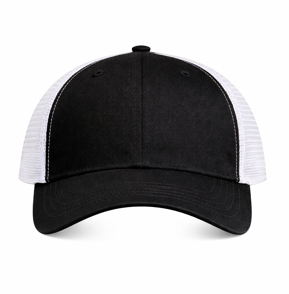 Econscious Eco Trucker Organic Recycled Hat in Black/White