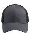 An image of a Custom Econscious Eco Trucker Organic Recycled Hat in Charcoal/Black!