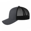 An image of a Custom Econscious Eco Trucker Organic Recycled Hat in Charcoal/Black!