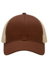 An image of a Custom Econscious Eco Trucker Organic Recycled Hat in Earth/Oyster!