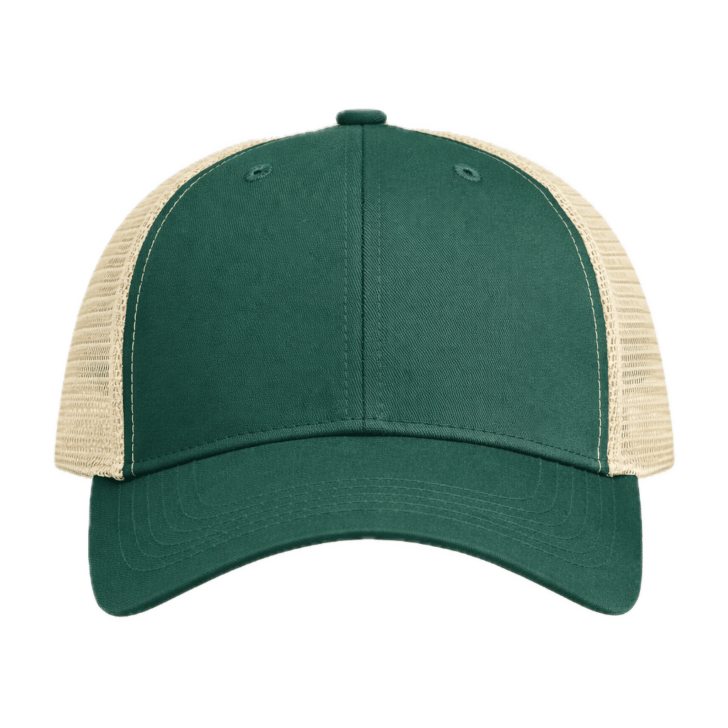 Econscious Eco Trucker Organic Recycled Hat in Emerald Forest/Oyster