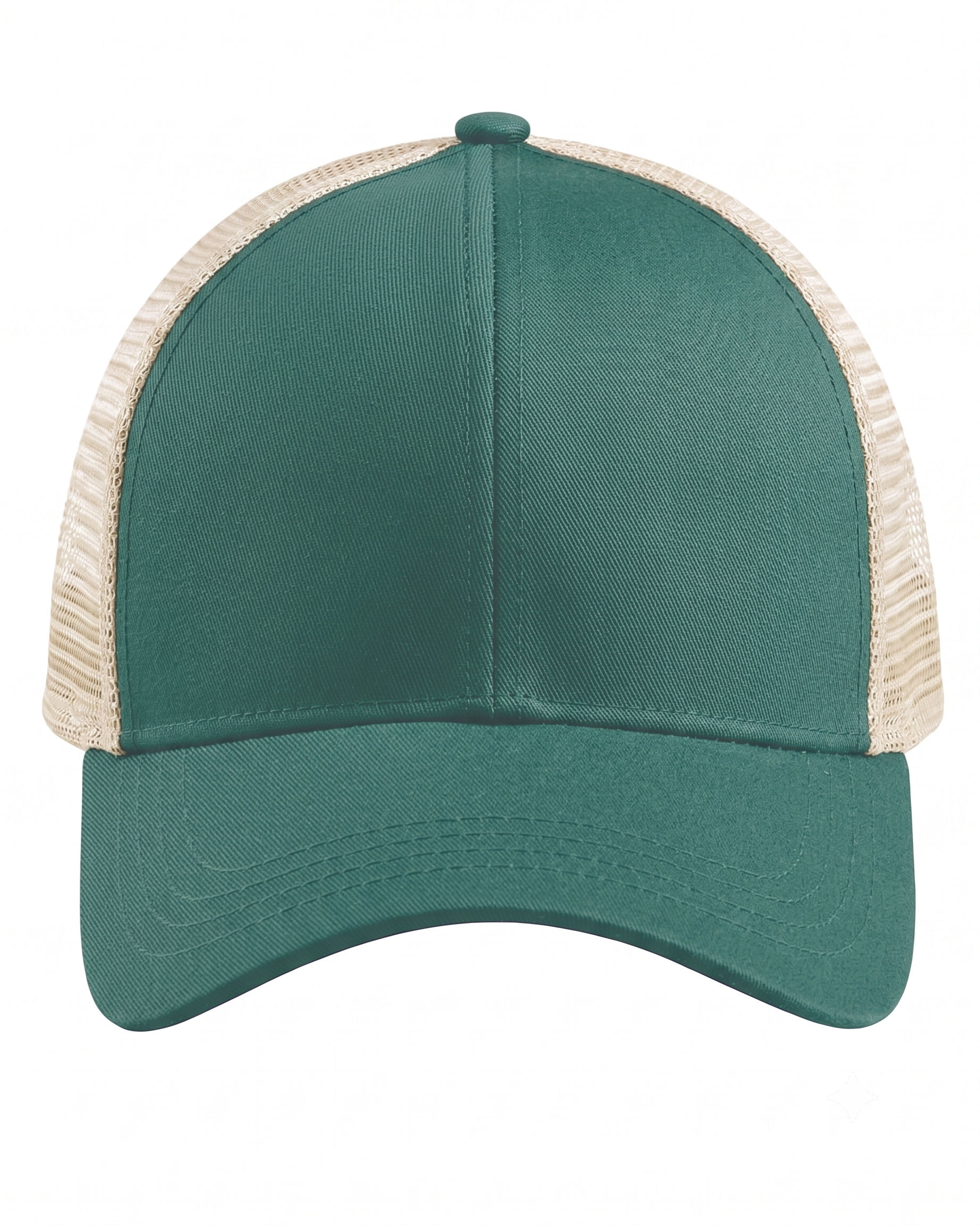 Econscious Eco Trucker Organic Recycled Hat in Emerald Forest/Oyster