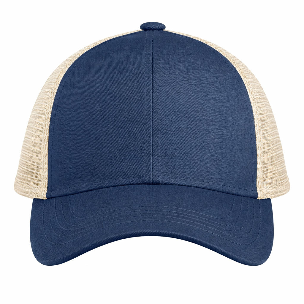 Econscious Eco Trucker Organic Recycled Hat in Pacific/Oyster