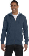 An image of a Custom Econscious Men's 7 oz. Organic Recycled Heathered Full Zip Hood!