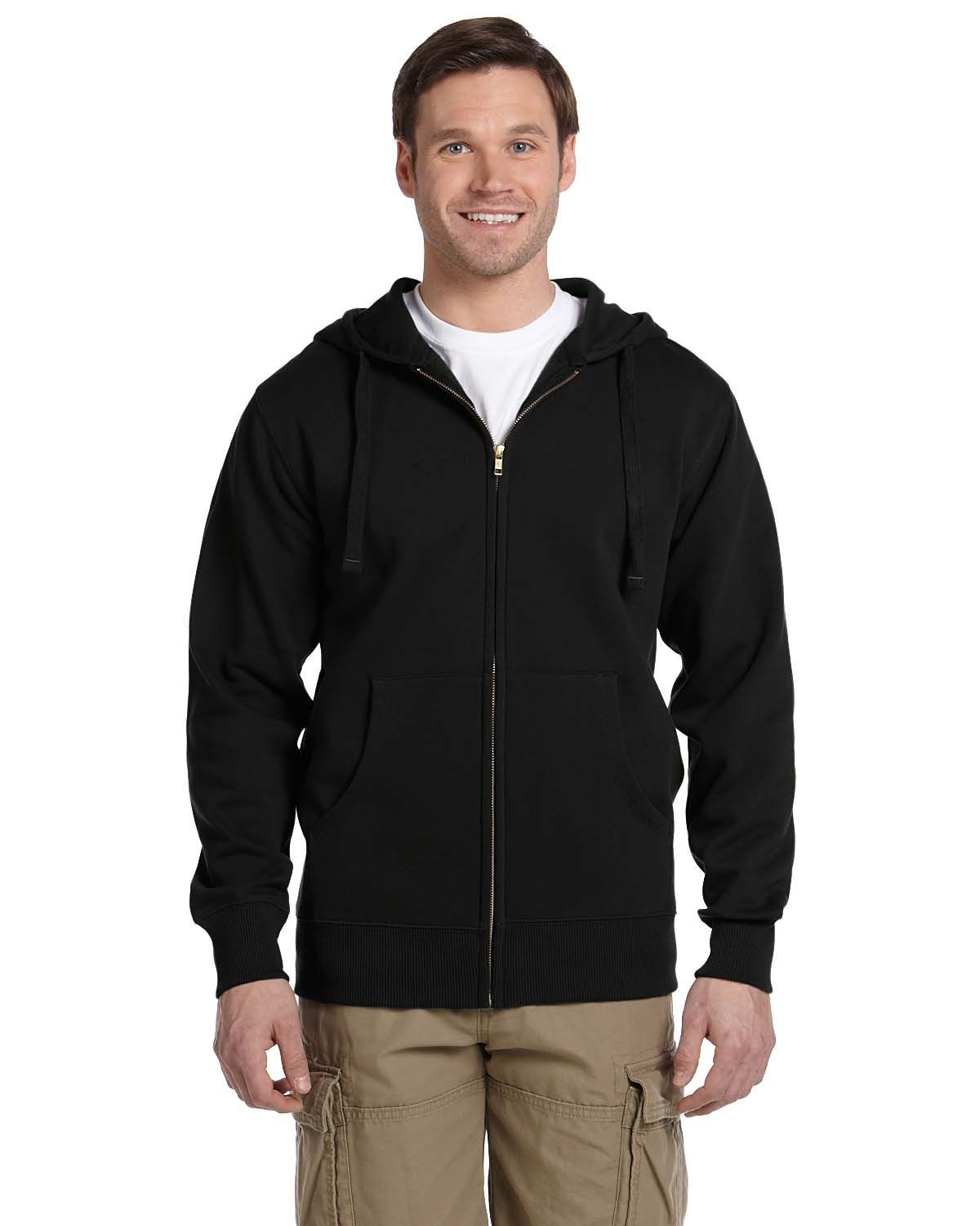 Econscious Men's Organic Recycled Full Zip Hood