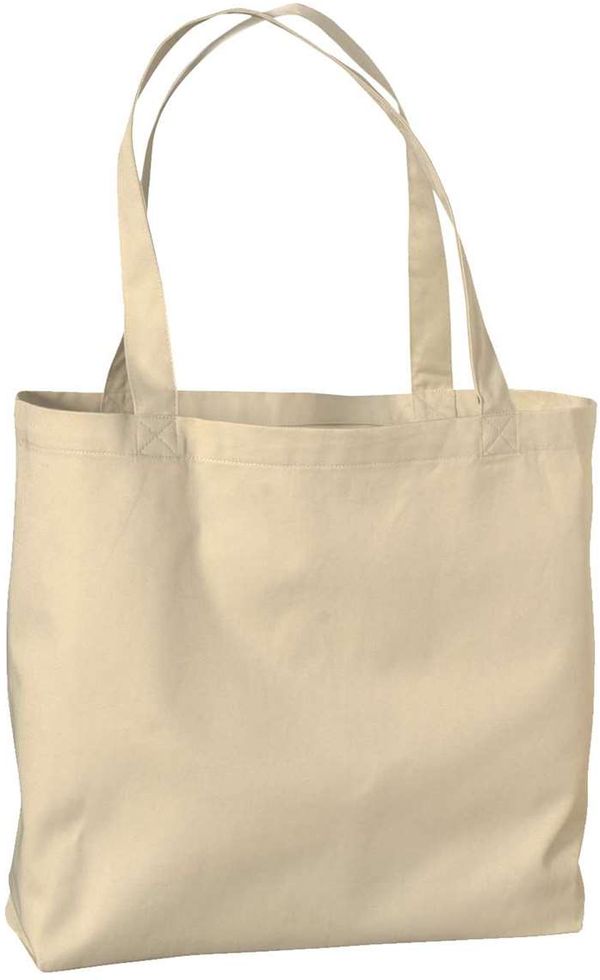 An image of a Custom Econscious Organic Cotton Large Twill Tote in Oyster!