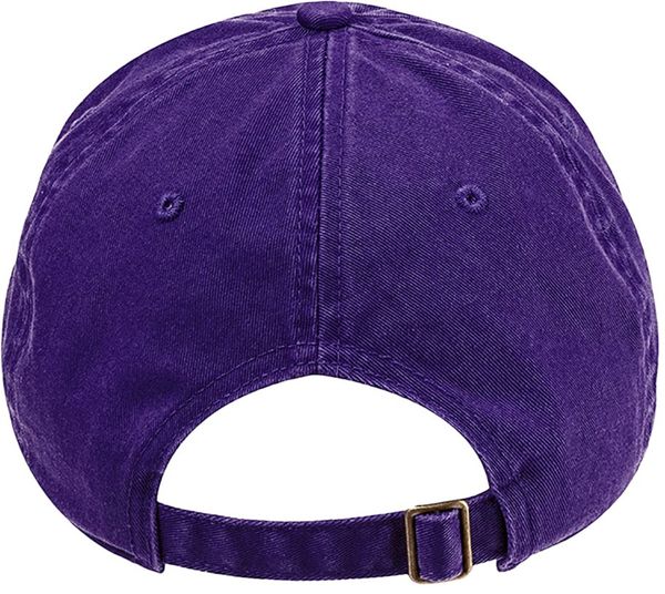 An image of a Custom Econscious Organic Cotton Twill Unstructured Baseball Hat in Beetroot!