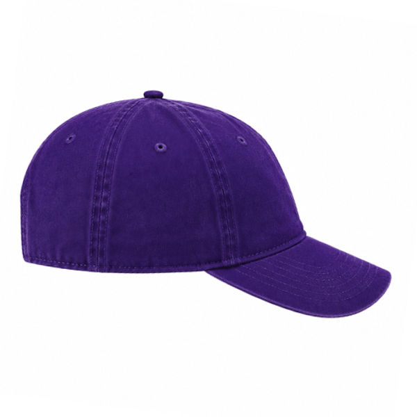 An image of a Custom Econscious Organic Cotton Twill Unstructured Baseball Hat in Beetroot!