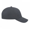 An image of a Custom Econscious Organic Cotton Twill Unstructured Baseball Hat in Charcoal!