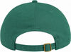 An image of a Custom Econscious Organic Cotton Twill Unstructured Baseball Hat in Emerald Forest!