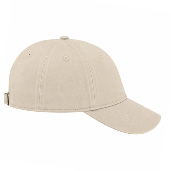 An image of a Custom Econscious Organic Cotton Twill Unstructured Baseball Hat in Oyster!