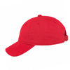 An image of a Custom Econscious Organic Cotton Twill Unstructured Baseball Hat in Red!