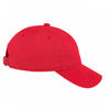 An image of a Custom Econscious Organic Cotton Twill Unstructured Baseball Hat in Red!