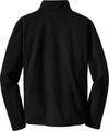 Am image of a Custom Port Authority Value Fleece Quarter Zip Pullover in Black!