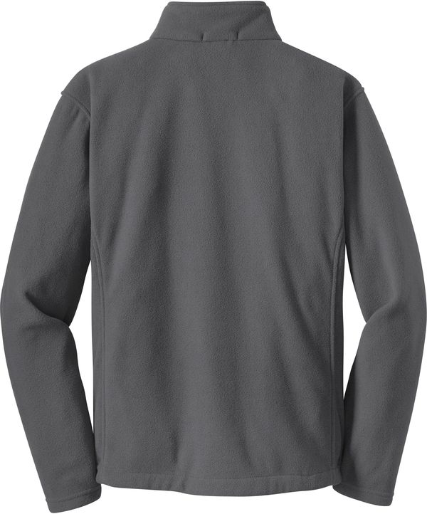 Am image of a Custom Port Authority Value Fleece Quarter Zip Pullover in Iron Grey!