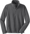 Am image of a Custom Port Authority Value Fleece Quarter Zip Pullover in Iron Grey!