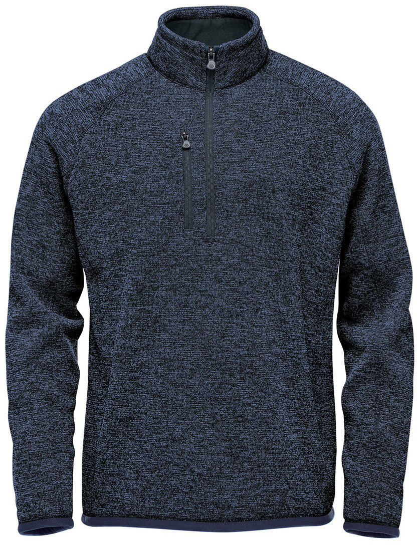 Stormtech Men's Avalante Quarter Zip Pullover in Navy Heather