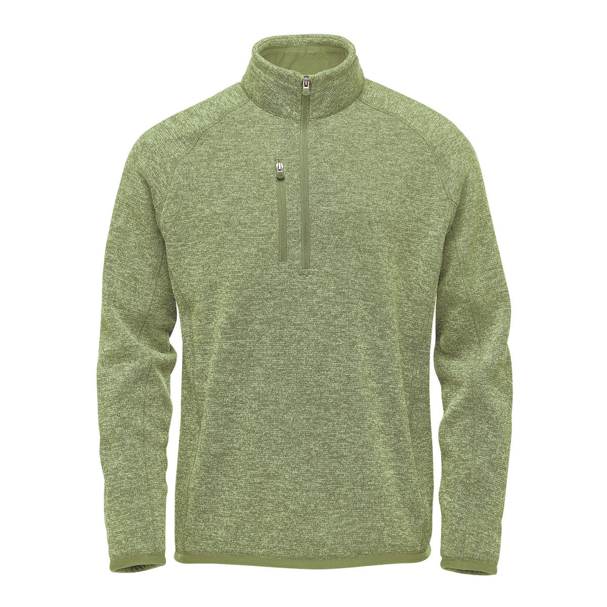 Stormtech Men's Avalante Quarter Zip Pullover in Sage Greene Heather