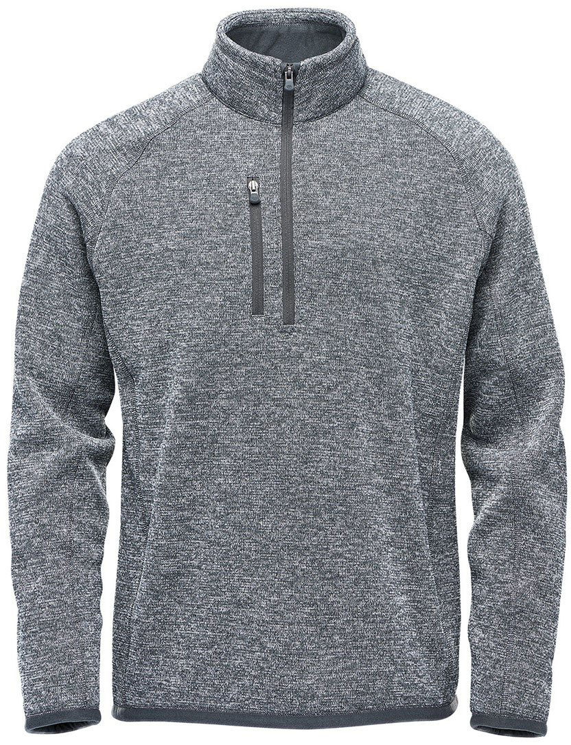Stormtech Men's Avalante Quarter Zip Pullover in Granite Heather