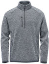 Am image of a Custom Stormtech Men's Avalante Quarter Zip Pullover in Granite Heather!