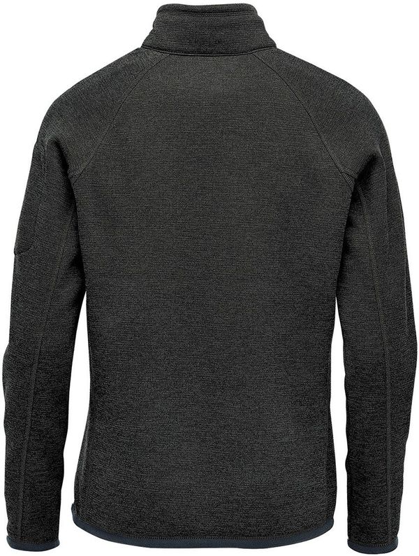 Am image of a Custom Stormtech Womens Avalante Quarter Zip Pullover in Black Heather!