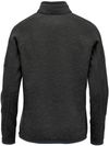 Am image of a Custom Stormtech Womens Avalante Quarter Zip Pullover in Black Heather!