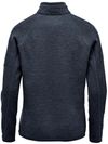 Am image of a Custom Stormtech Womens Avalante Quarter Zip Pullover in Navy Heather!