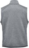 Am image of a Custom Stormtech Men's Avalante Full Zip Fleece Vest in Granite Heather!