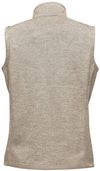 Am image of a Custom Stormtech Women's Avalante Full Zip Fleece Vest in Oatmeal Heather!