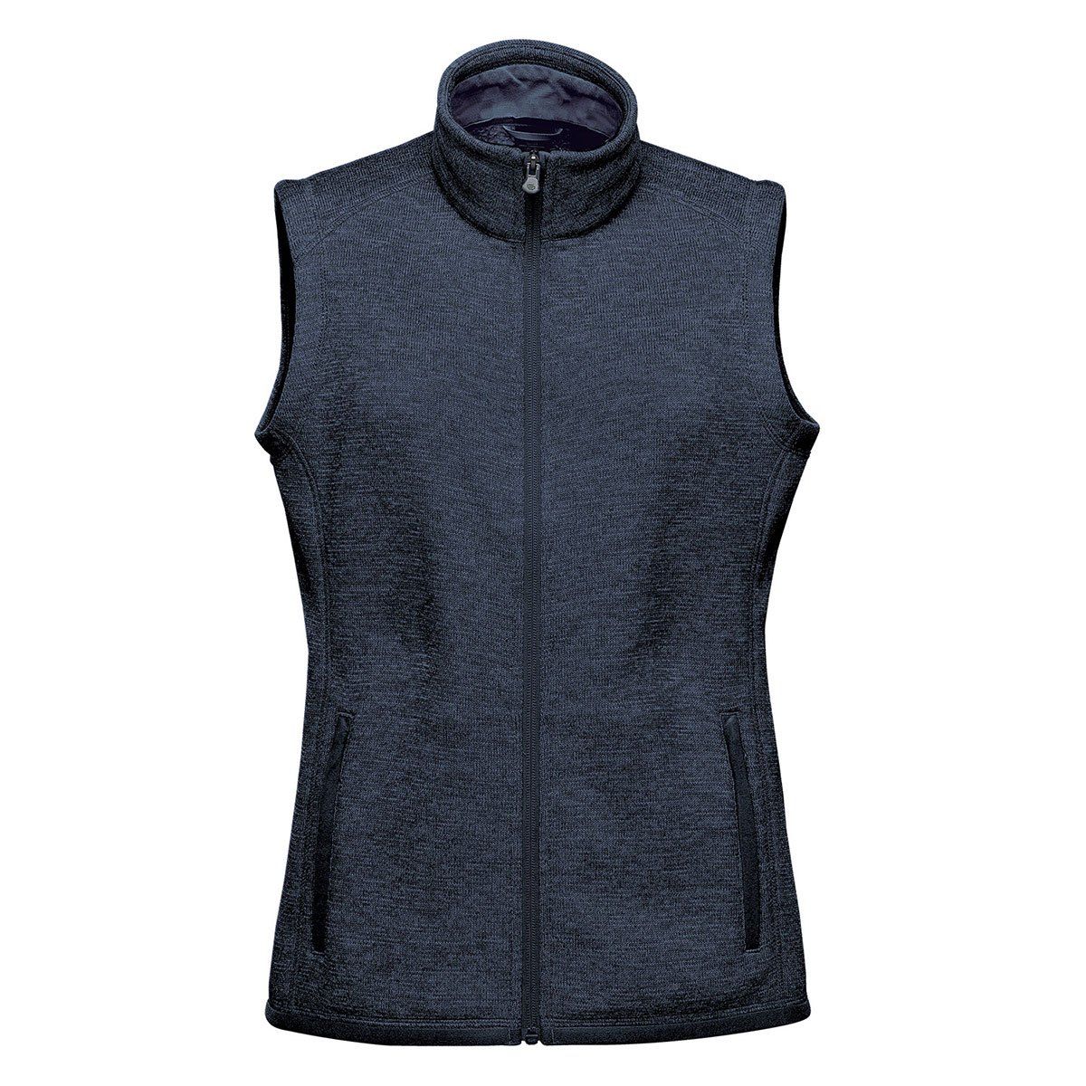 Stormtech Women's Avalante Full Zip Fleece Vest in Navy Heather