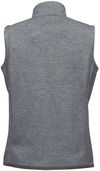 Am image of a Custom Stormtech Women's Avalante Full Zip Fleece Vest in Granite Heather!