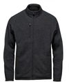 Am image of a Custom Stormtech Men's Avalante Full Zip Fleece Jacket in Black Heather!