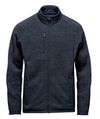 Am image of a Custom Stormtech Men's Avalante Full Zip Fleece Jacket in Navy Heather!