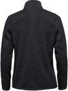 Am image of a Custom Stormtech Women's Avalante Full Zip Fleece Jacket in Black Heather!
