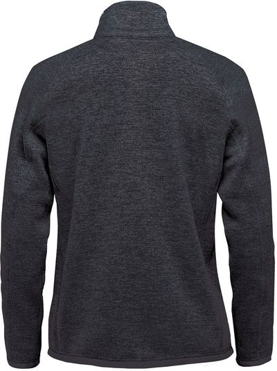 Am image of a Custom Stormtech Women's Avalante Full Zip Fleece Jacket in Navy Heather!