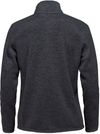 Am image of a Custom Stormtech Women's Avalante Full Zip Fleece Jacket in Navy Heather!