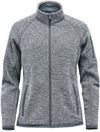 Am image of a Custom Stormtech Women's Avalante Full Zip Fleece Jacket in Granite Heather!