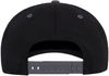 Am image of a Custom Flexfit 110 Flat Bill Snapback Cap in Black/Grey!