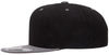 An image of a Custom Flexfit 110 Flat Bill Snapback Cap in Black/Grey!