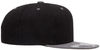 An image of a Custom Flexfit 110 Flat Bill Snapback Cap in Black/Grey!